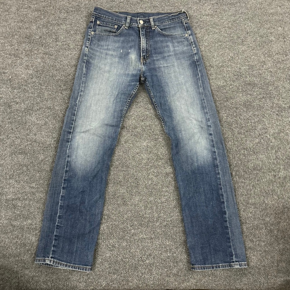 Levi's Jeans Mens Size 32x32 Blue 505 Regular Fit Straight Leg Medium Wash Denim